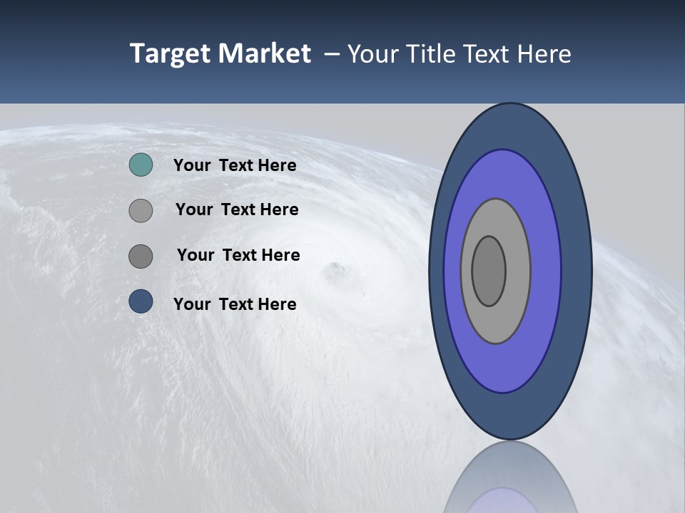 A Satellite View Of A Hurricane In Space PowerPoint Template