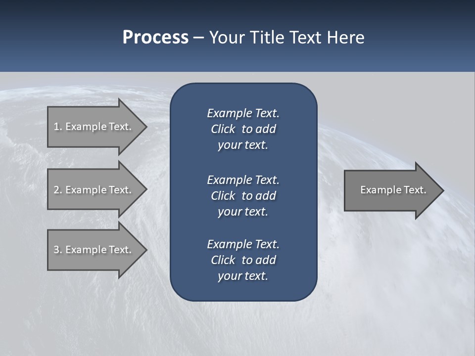 A Satellite View Of A Hurricane In Space PowerPoint Template