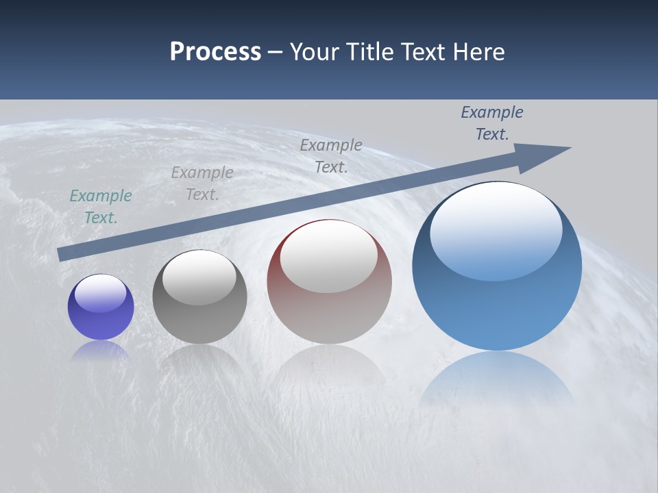 A Satellite View Of A Hurricane In Space PowerPoint Template