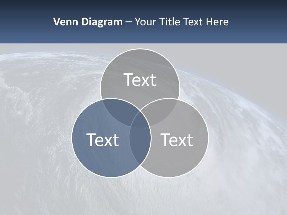 A Satellite View Of A Hurricane In Space PowerPoint Template