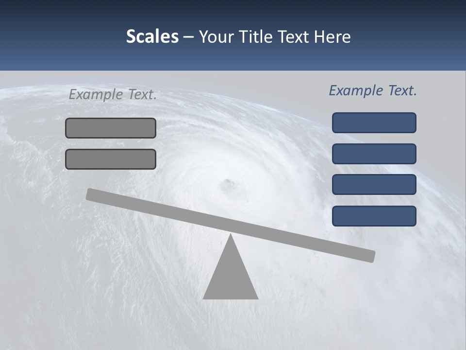 A Satellite View Of A Hurricane In Space PowerPoint Template