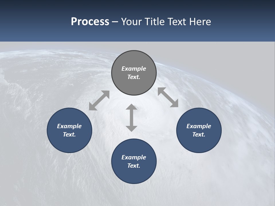 A Satellite View Of A Hurricane In Space PowerPoint Template