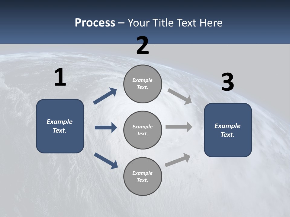A Satellite View Of A Hurricane In Space PowerPoint Template