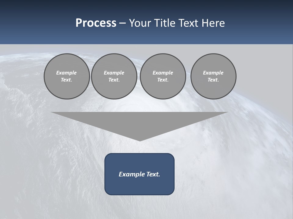 A Satellite View Of A Hurricane In Space PowerPoint Template