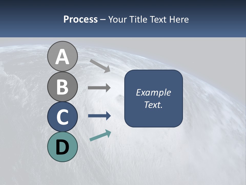 A Satellite View Of A Hurricane In Space PowerPoint Template