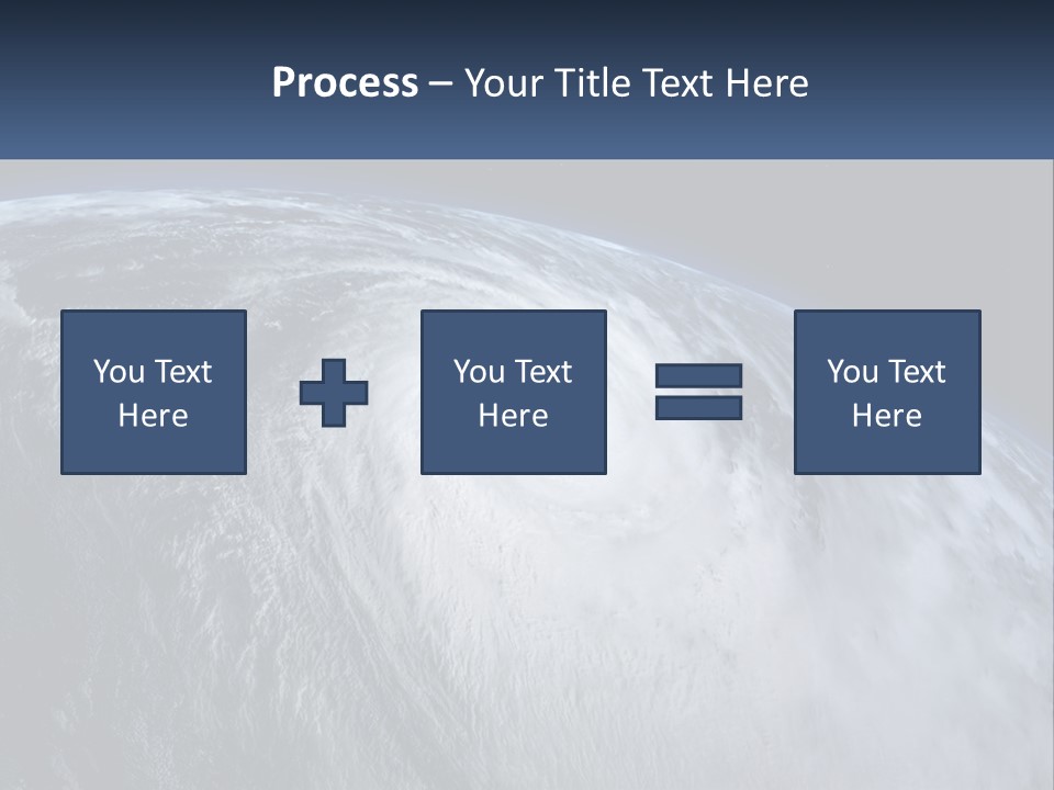 A Satellite View Of A Hurricane In Space PowerPoint Template
