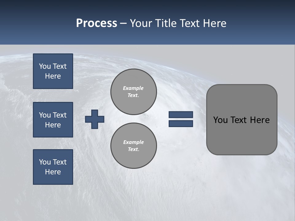 A Satellite View Of A Hurricane In Space PowerPoint Template