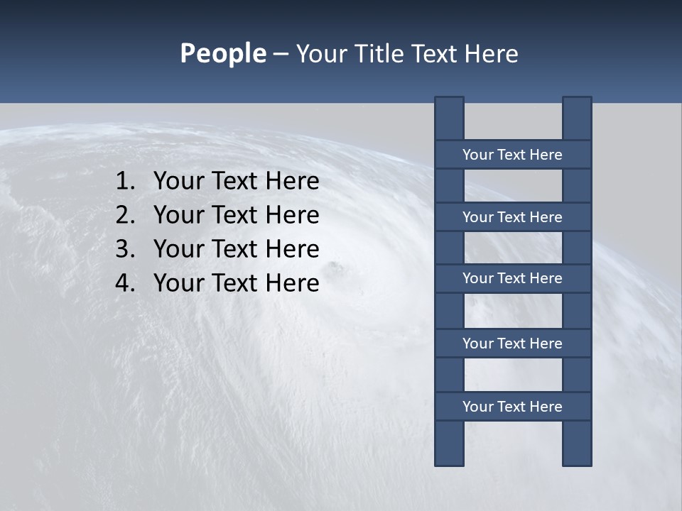 A Satellite View Of A Hurricane In Space PowerPoint Template