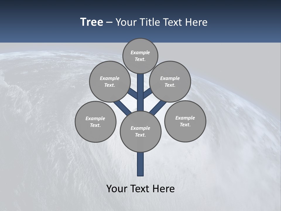 A Satellite View Of A Hurricane In Space PowerPoint Template
