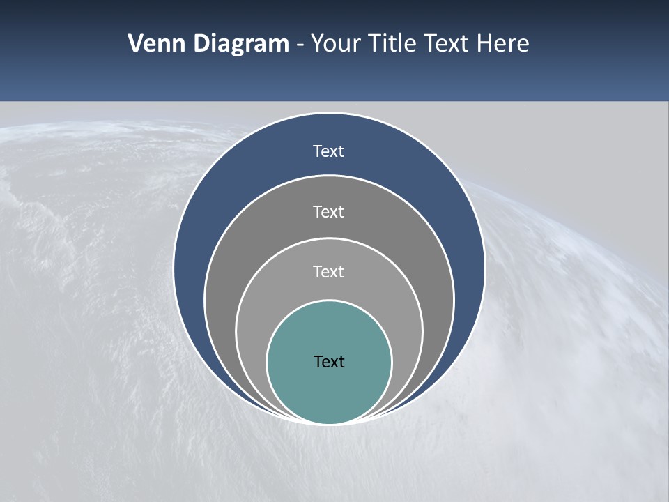 A Satellite View Of A Hurricane In Space PowerPoint Template