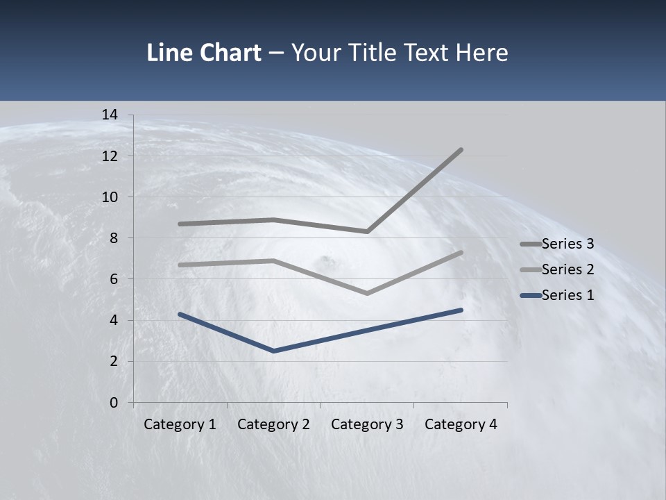 A Satellite View Of A Hurricane In Space PowerPoint Template