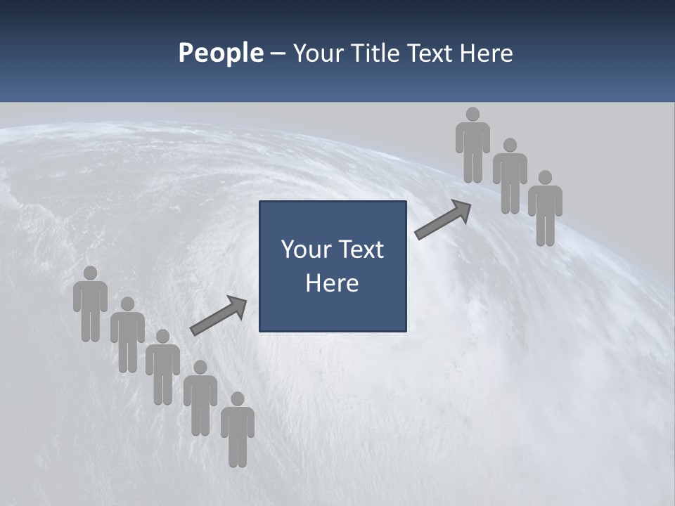 A Satellite View Of A Hurricane In Space PowerPoint Template