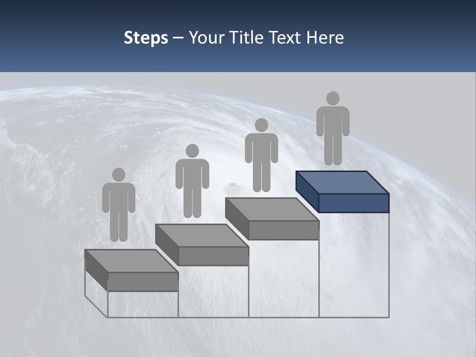 A Satellite View Of A Hurricane In Space PowerPoint Template