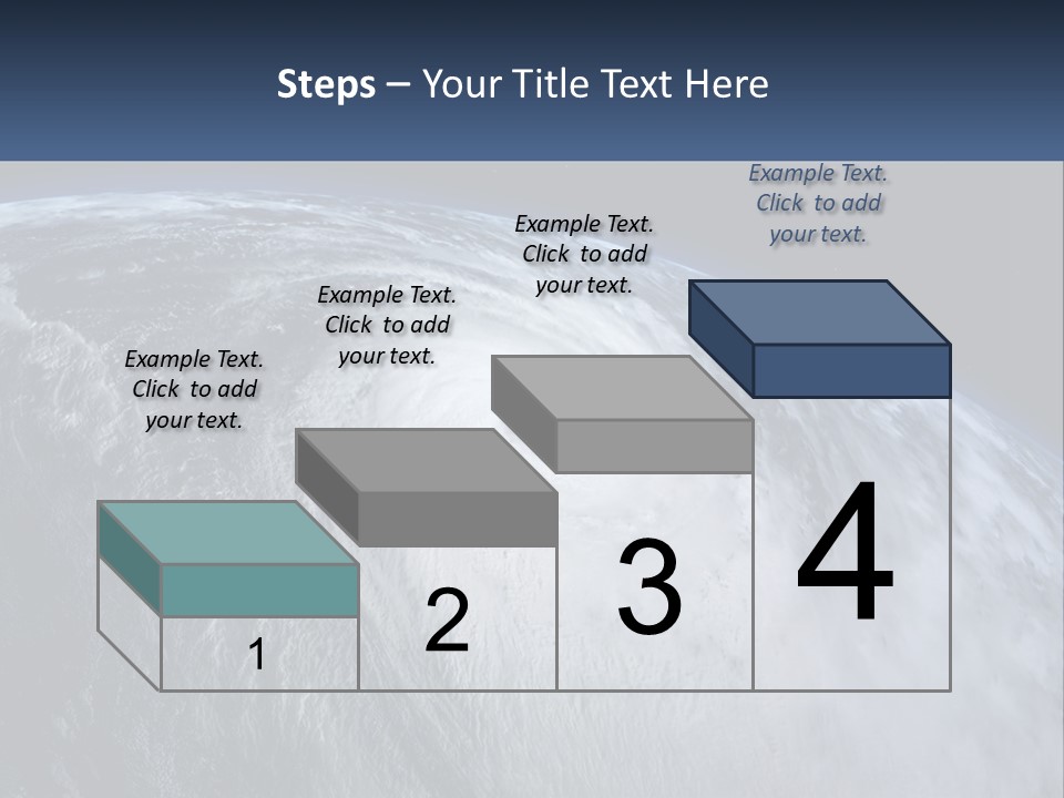 A Satellite View Of A Hurricane In Space PowerPoint Template