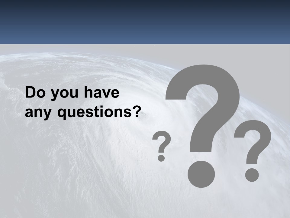 A Satellite View Of A Hurricane In Space PowerPoint Template