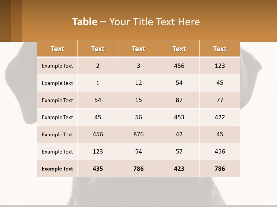 A Black Dog Is Looking At The Camera PowerPoint Template