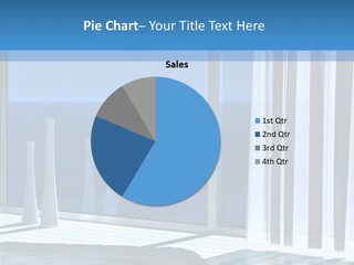 A Bedroom With A View Of The Ocean PowerPoint Template