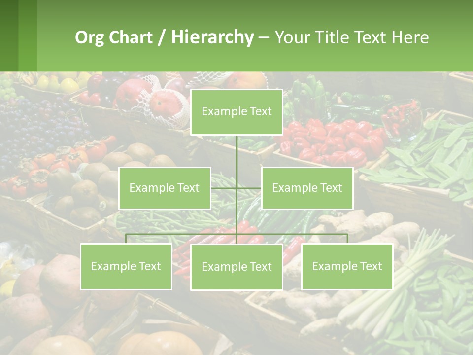 A Large Display Of Fresh Fruits And Vegetables PowerPoint Template