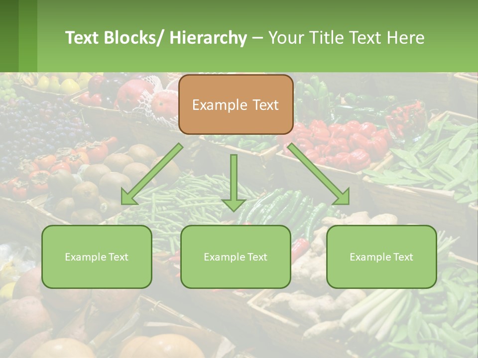A Large Display Of Fresh Fruits And Vegetables PowerPoint Template