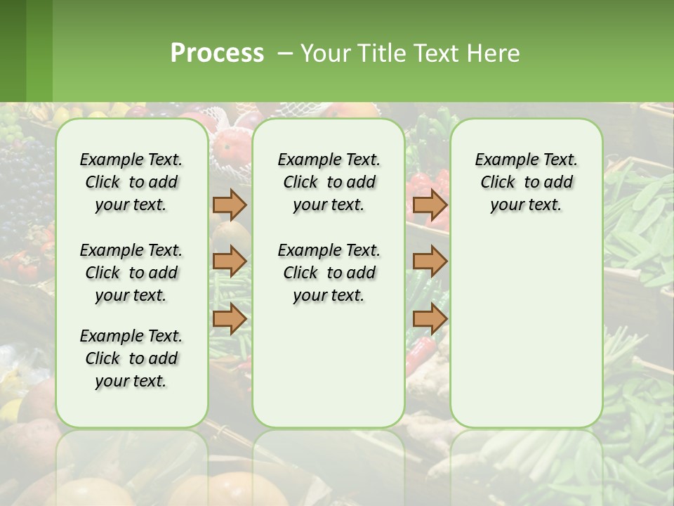 A Large Display Of Fresh Fruits And Vegetables PowerPoint Template