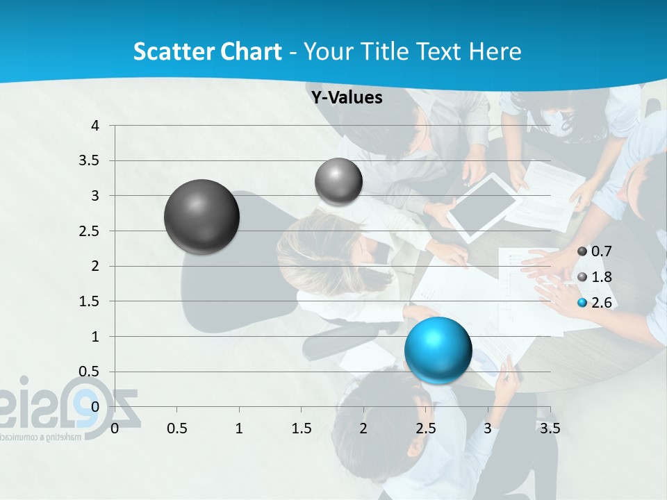 A Group Of People Sitting Around A Table With Papers PowerPoint Template