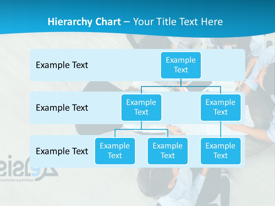 A Group Of People Sitting Around A Table With Papers PowerPoint Template