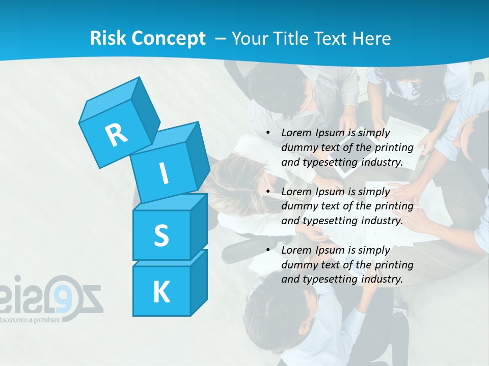 A Group Of People Sitting Around A Table With Papers PowerPoint Template