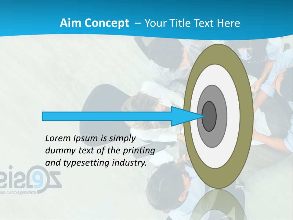 A Group Of People Sitting Around A Table With Papers PowerPoint Template