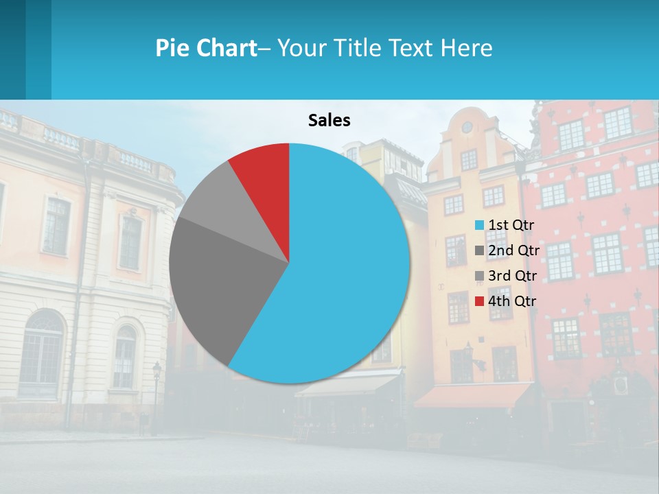A Group Of Buildings With A Sky Background PowerPoint Template