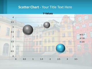 A Group Of Buildings With A Sky Background PowerPoint Template