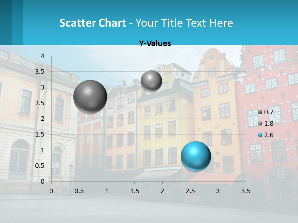 A Group Of Buildings With A Sky Background PowerPoint Template