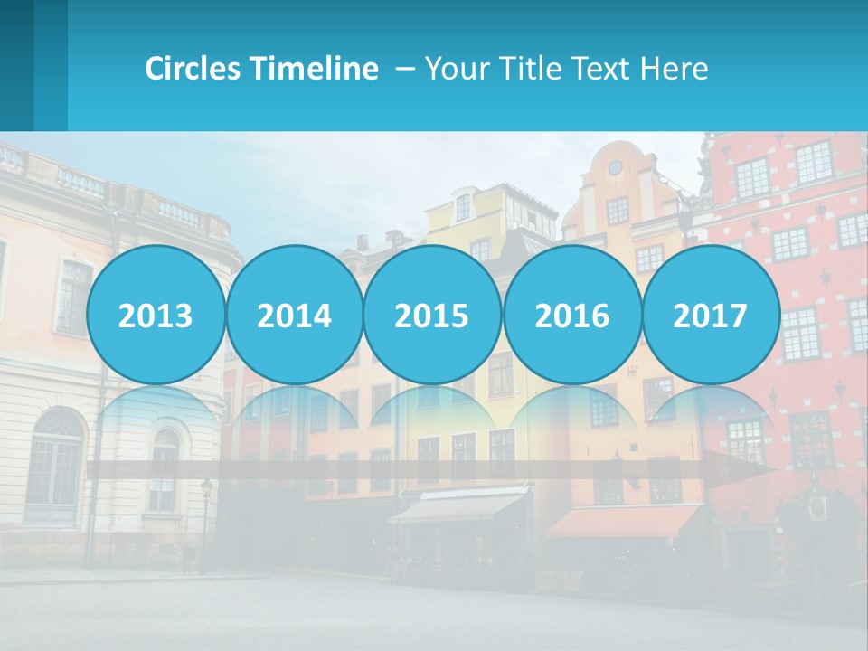 A Group Of Buildings With A Sky Background PowerPoint Template