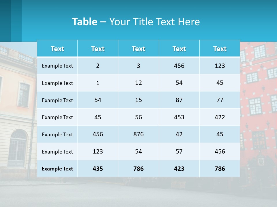 A Group Of Buildings With A Sky Background PowerPoint Template
