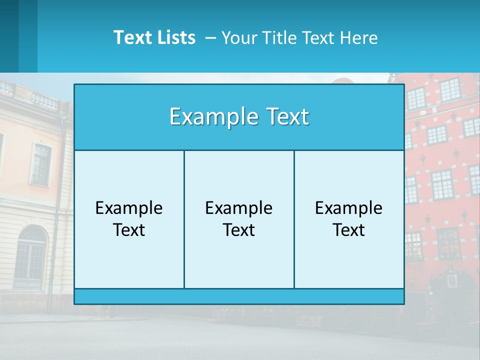 A Group Of Buildings With A Sky Background PowerPoint Template