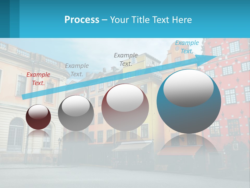 A Group Of Buildings With A Sky Background PowerPoint Template