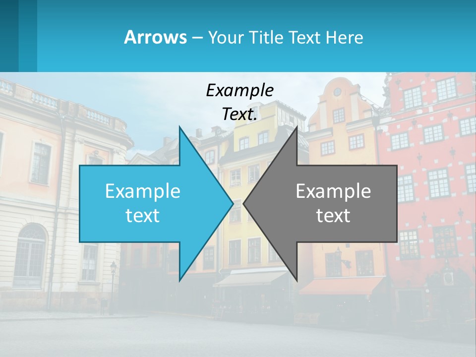 A Group Of Buildings With A Sky Background PowerPoint Template
