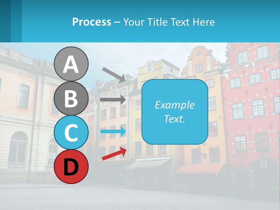 A Group Of Buildings With A Sky Background PowerPoint Template