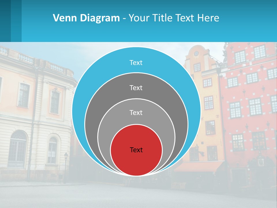 A Group Of Buildings With A Sky Background PowerPoint Template