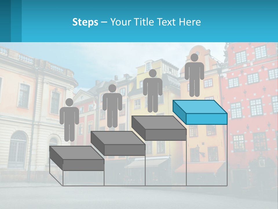 A Group Of Buildings With A Sky Background PowerPoint Template