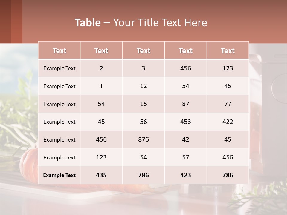 A Glass Of Juice Next To Carrots On A Table PowerPoint Template