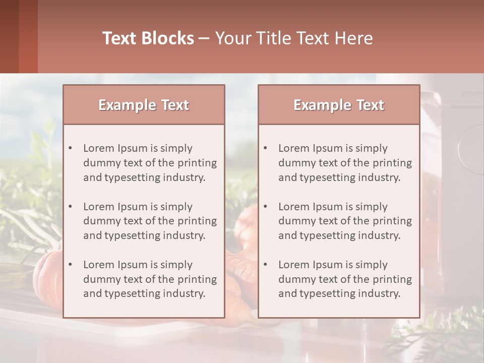 A Glass Of Juice Next To Carrots On A Table PowerPoint Template