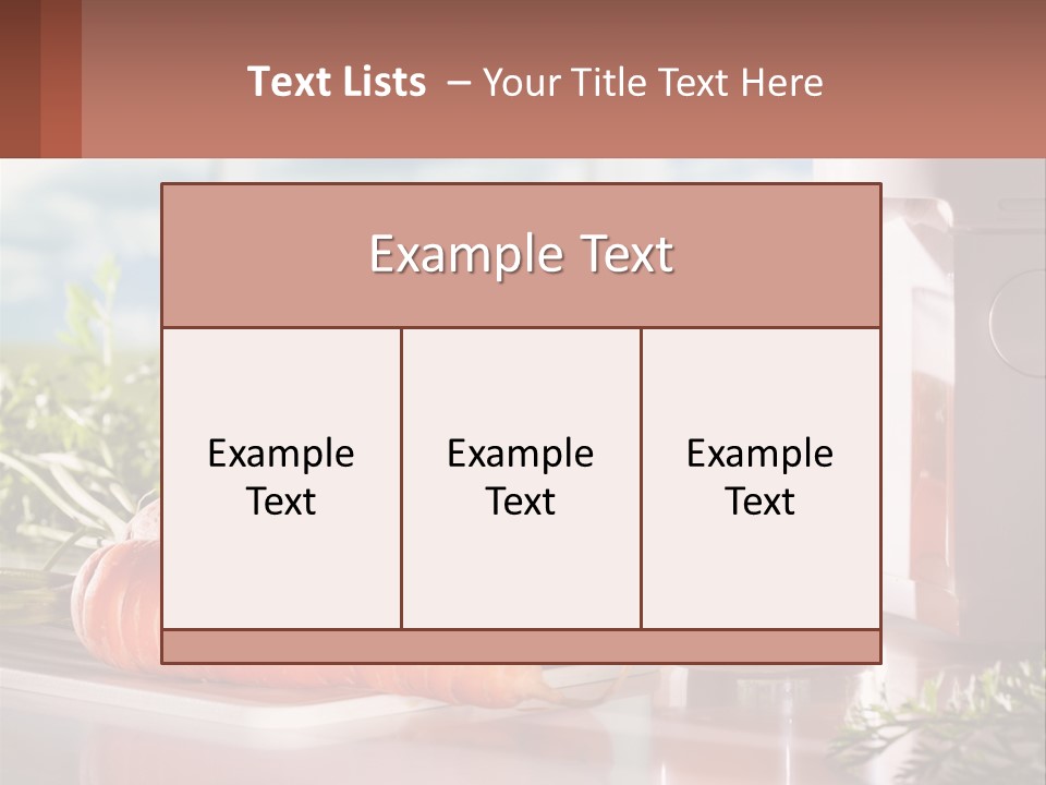 A Glass Of Juice Next To Carrots On A Table PowerPoint Template