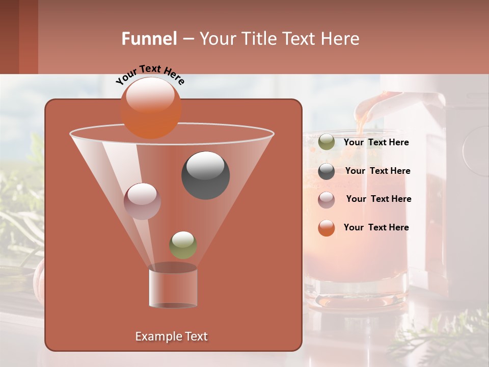 A Glass Of Juice Next To Carrots On A Table PowerPoint Template