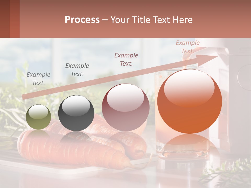 A Glass Of Juice Next To Carrots On A Table PowerPoint Template