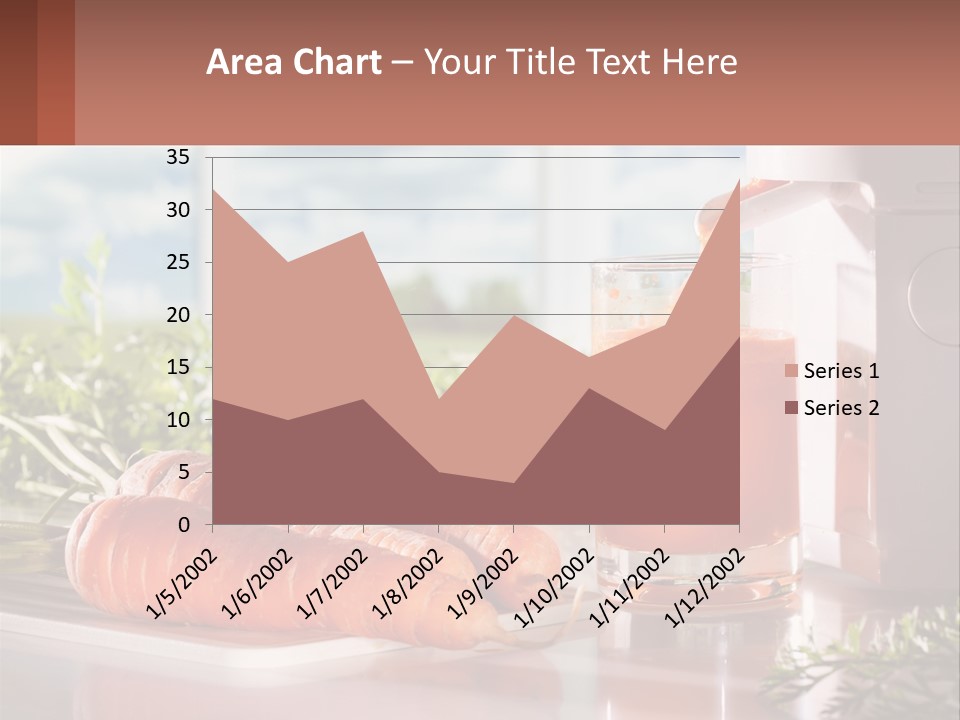 A Glass Of Juice Next To Carrots On A Table PowerPoint Template