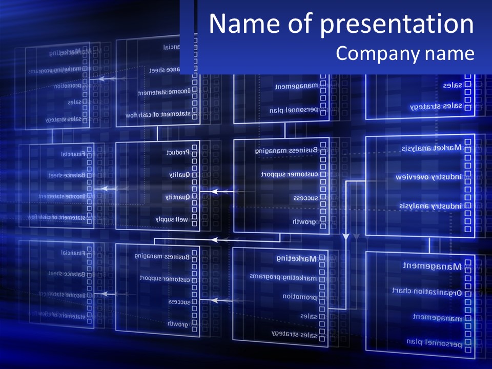 A Blue Business Powerpoint Presentation PowerPoint Template