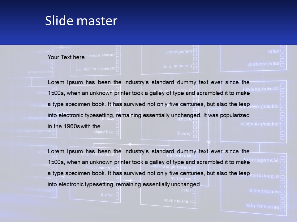 A Blue Business Powerpoint Presentation PowerPoint Template
