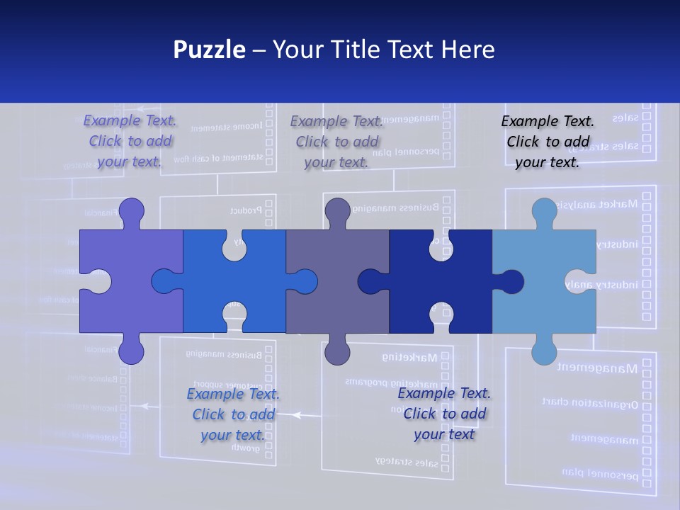 A Blue Business Powerpoint Presentation PowerPoint Template