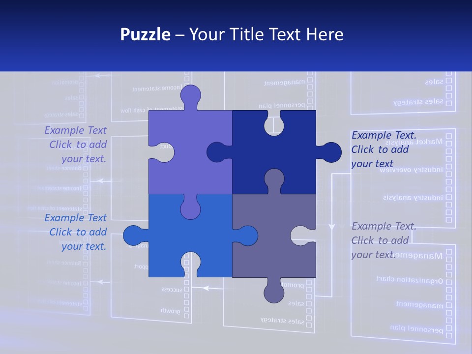 A Blue Business Powerpoint Presentation PowerPoint Template