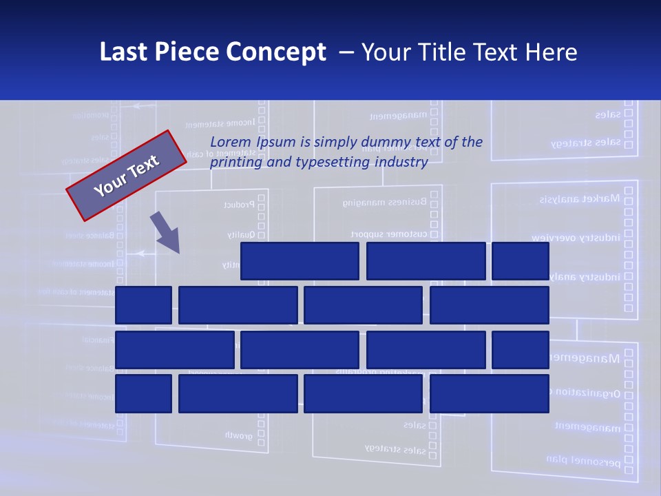 A Blue Business Powerpoint Presentation PowerPoint Template